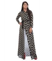 Pops N Pearls Black Rayon Maxi Dress