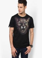 Puma Black Round Neck T-Shirt