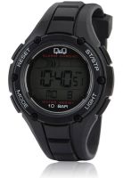 Q&Q M129J001Y Black/Grey Digital Watch