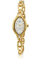 Q&Q R369-004Y Golden/White Analog Watch