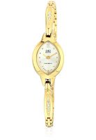 Q&Q S087-021Y Golden/Silver Analog Watch