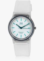 Q&Q Vp46j036y-Sor White/White Analog Watch