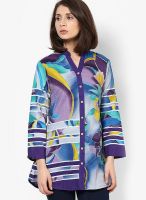 Rain & Rainbow Cotton Purple Shirt