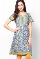 Rangriti Blue Printed Kurtis