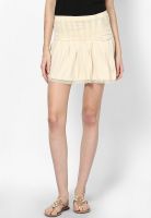 Rattrap Off White Flared Skirt