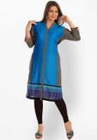Salwar Studio Blue Printed Kurtis