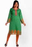 Salwar Studio Green Printed Kurtis