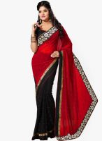 Saree Swarg Black Embroidered Saree