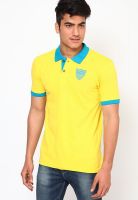 Scullers Sport Yellow Slim Fit Polo T Shirt