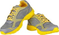 Selfie Seven Mesh Pattern Running Shoes(Grey, Yellow)