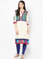 Shree Cream Printed Kurta