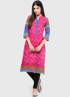 Shree Magenta Printed Kurta