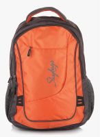 Skybags 15 Inches Octane 04 Orange Laptop Backpack