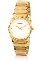 Sonata Grnda Nc7023Ym01-Sm660 Gold/White Analog Watch