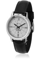 Sonata Nd7097Sl02 Black/White Analog Watch