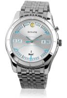 Sonata Tech 1 Nb7067Sm05 Silver Analog Watch