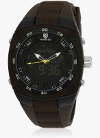 Swiss Design Swiss Design Analog & Digital Black Brown Watch