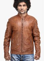 Teakwood Solid Tan Leather Jacket