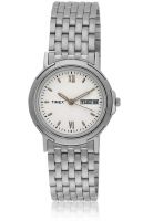 Timex Br12 Silver/White Analog Watch