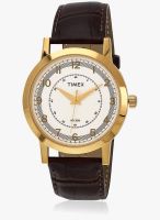 Timex Ti000t10600 Brown/Silver Analog Watch