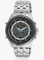 Titan 9495Km01J Silver/Green Analog & Digital Watch