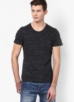 Tom Tailor Mottled T Shirt With Roll-Up Sleeves