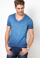 Tommy Hilfiger Blue Iris V Neck T-Shirt