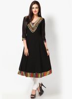 Tops And Tunics Black Embellished Kurtis