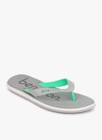 United Colors of Benetton Grey Flip Flops