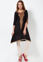 VEDA Silk Black Kurti