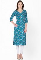 Vani Blue Printed Kurtis