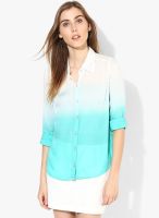 Vero Moda Blue Solid Shirt