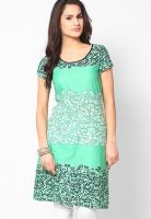 W Green Printed Kurtis