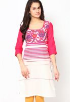 W Pink Printed Kurtis