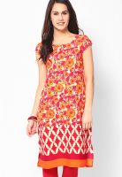 W Yellow Printed Kurtis