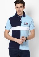 Allen Solly Light Blue Solid Polo T-Shirts