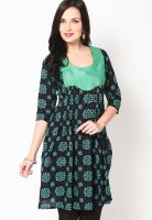 Alma Green Printed Kurtis