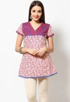 Aurelia Pink Printed Kurtis