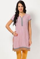 Aurelia Pink Printed Kurtis