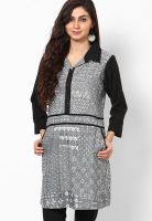 Ayaany Grey Printed Kurta