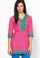 Ayaany Pink Printed Kurtis