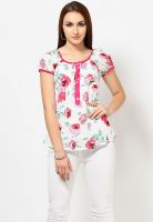 Ayaany White Printed Kurtis