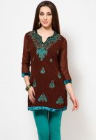 Biba Brown Printed Kurtis