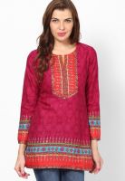 Biba Pink Printed Kurtas