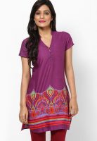 Biba Purple Printed Kurtas