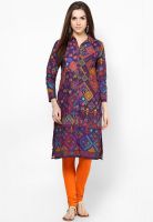 Biba Purple Printed Kurtas