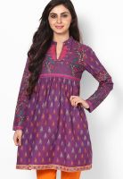 Biba Purple Printed Kurtas