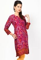 Biba Purple Printed Kurtis