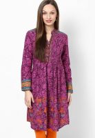 Biba Purple Printed Kurtis