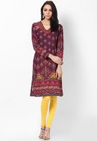 Biba Purple Printed Kurtis